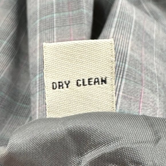 Amanda Smith Plaid Straight Pants Cuffed Size 4 Gray Black Teal Work Business - Picture 14 of 16